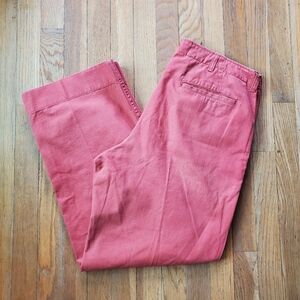 Vintage L.L Bean 100% Cotton Salmon Colored Pants Size 34/29